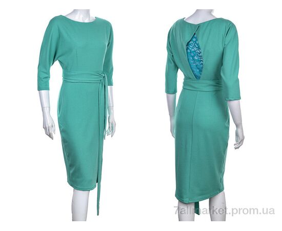 Плаття жіноче Весна/осінь 690 green (2 шт. р.сітка34-36) "Vande Grouff" недорого оптом від прямого постачальника, зображення 3