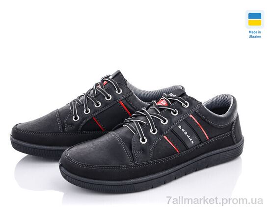 Кросівки чоловічі модні Весна/осінь Paolla 166-6101 черный (8 пар р.40-45) "Paolla" недорого оптом від прямого постачальника, зображення 2