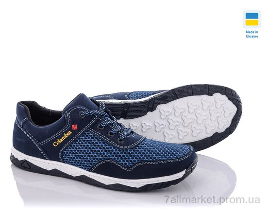 Кросівки чоловічі модні Весна/осінь Kluchkovsky Л23-4 синий (8 пар р.40-45) "Paolla" недорого оптом від прямого постачальника, зображення 2