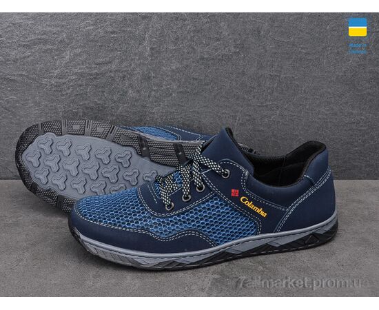 Кросівки чоловічі модні Весна/осінь Kluchkovsky Л23-6 синий (8 пар р.40-45) "Paolla" недорого оптом від прямого постачальника, зображення 3