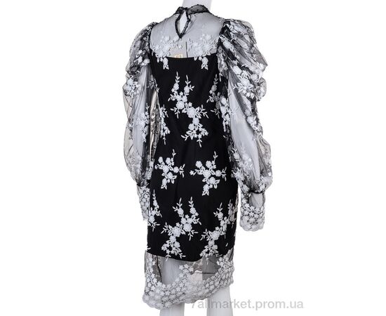 Плаття жіноче Літо 001 black-white (4 шт. р.сітка36-42) "Gelsomino" недорого оптом від прямого постачальника, зображення 2