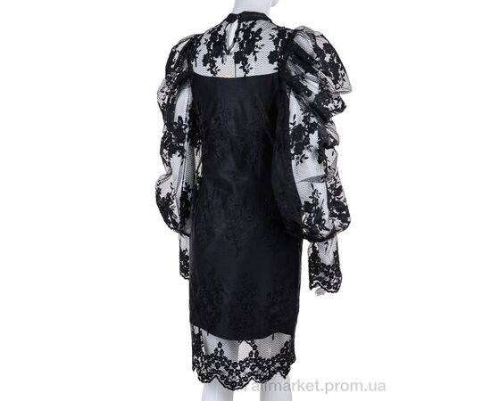 Плаття жіноче Літо 001 black (4 шт. р.сітка36-42) "Gelsomino" недорого оптом від прямого постачальника, зображення 2