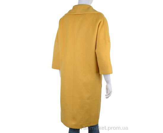 Пальто жіноче Весна/осінь QK4 yellow (4 шт. р.сітка36-42) "Gelsomino" недорого оптом від прямого постачальника, зображення 2
