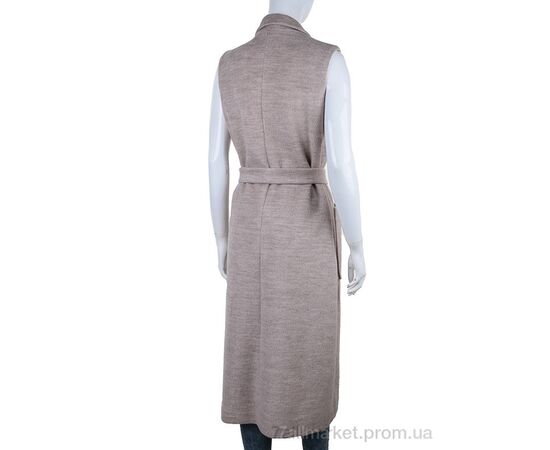 Жилетка жіноча Весна/осінь 6428 beige (3 шт. р.сітка1-3) "Gelsomino" недорого оптом від прямого постачальника, зображення 2