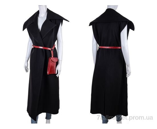 Жилетка жіноча Весна/осінь 6201 black (4 шт. р.сітка1-3) "Gelsomino" недорого оптом від прямого постачальника, зображення 3