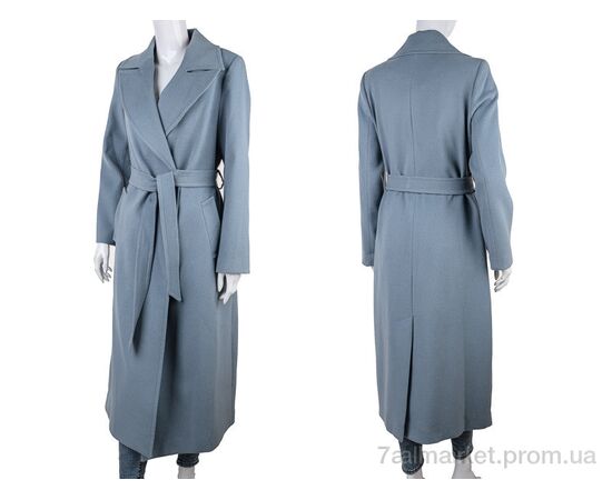 Пальто жіноче Весна/осінь 1090 blue (3 шт. р.сітка38-42) "Gelsomino" недорого оптом від прямого постачальника, зображення 3