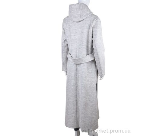 Пальто жіноче Весна/осінь 1206 grey (2 шт. р.сітка1-2) "Gelsomino" недорого оптом від прямого постачальника, зображення 2