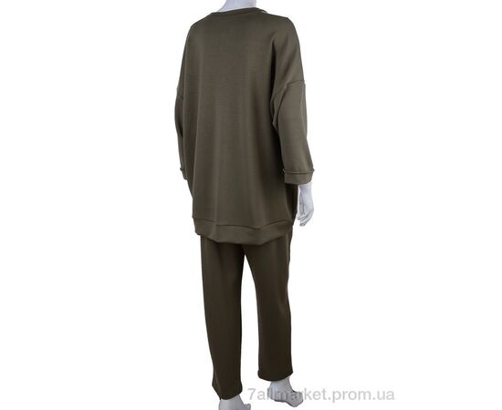 Жіночий костюм Весна/осінь BJ20221042 green (3 шт. р.сітка44-48) "Gelsomino" недорого оптом від прямого постачальника, зображення 2