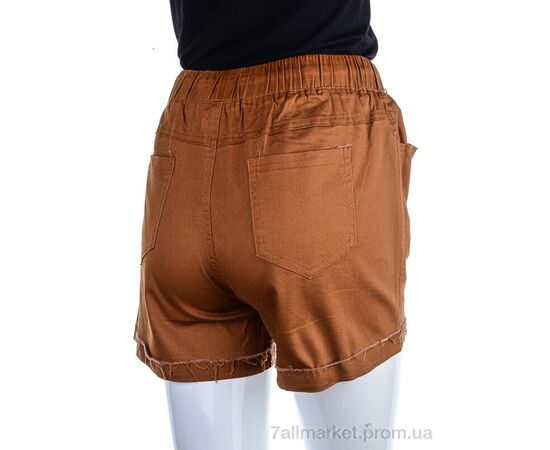 Шорти жіночі Літо 6712-19 brown (6 шт. р.сітка25-30) "Мир" недорого оптом від прямого постачальника, зображення 3