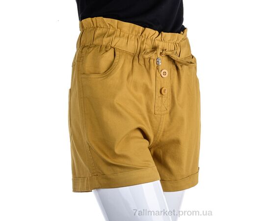 Фотография Шорты женские Лето 6695-12 yellow (6 шт. р.сетка 25-30) "Мир" недорого оптом от прямого поставщика, изображение 2