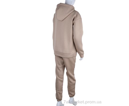 Спортивний костюм жіночий Весна/осінь 3002 beige (3 шт. р.сіткаS-L) "Ledi-Sharm" недорого оптом від прямого постачальника, зображення 2