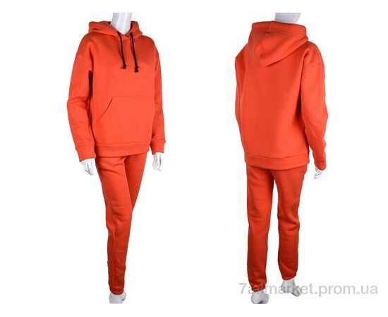 Спортивний костюм жіночий Весна/осінь 3002 orange (3 шт. р.сіткаS-L) "Ledi-Sharm" недорого оптом від прямого постачальника, зображення 3
