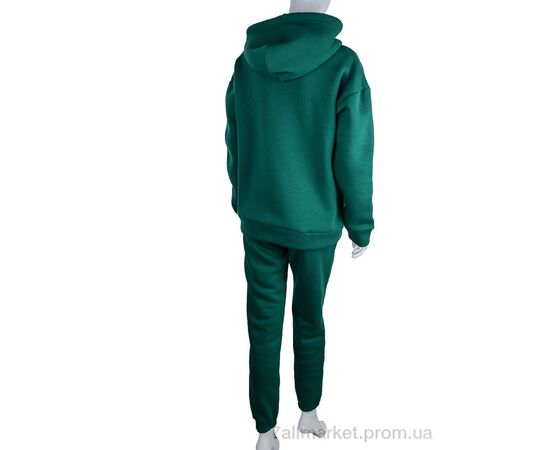Спортивний костюм жіночий Весна/осінь 3002 green (3 шт. р.сіткаS-L) "Ledi-Sharm" недорого оптом від прямого постачальника, зображення 2