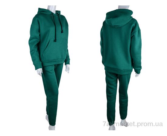Спортивний костюм жіночий Весна/осінь 3002 green (3 шт. р.сіткаS-L) "Ledi-Sharm" недорого оптом від прямого постачальника, зображення 3
