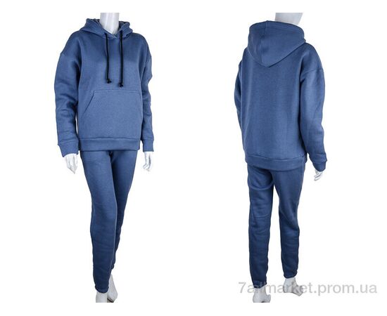 Спортивний костюм жіночий Весна/осінь 3002 d.blue (3 шт. р.сіткаS-L) "Ledi-Sharm" недорого оптом від прямого постачальника, зображення 3