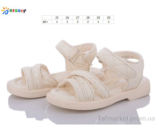 Босоніжки дитячі літні Літо BL3512-3B (8 пар р.25-30) "Bessky-Kellaifeng" недорого оптом від прямого постачальника, зображення 2