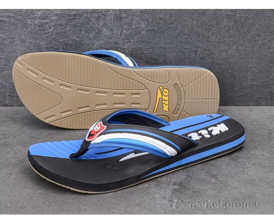 Шльопанці чоловічі пляжні Літо FTGM9275 d.blue (12 пар р.40-43) "Dan Marest" недорого оптом від прямого постачальника, зображення 2