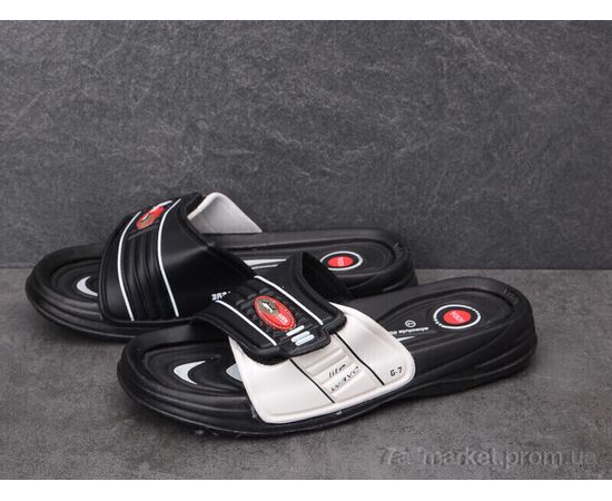 Шльопанці чоловічі пляжні Літо 3R21M black-white (6 пар р.41-43) "Dan Marest" недорого оптом від прямого постачальника, зображення 2