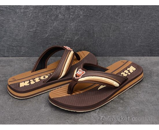 Фотография Шлепки детские летние Лето ETGW9275 d.brown (12 пар р.36-39) "Dan Marest" недорого оптом от прямого поставщика, изображение 2
