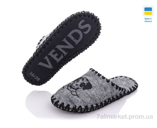 Фотография Тапки женские для дома Весна/осень 208W серый (9 пар р.36-41) "Active" недорого оптом от прямого поставщика, изображение 2
