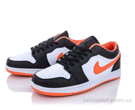 Кросівки чоловічі модні Весна/осінь S19(2021)-6 white-orange (8 пар р.41-46) "Violeta" недорого оптом від прямого постачальника, зображення 2