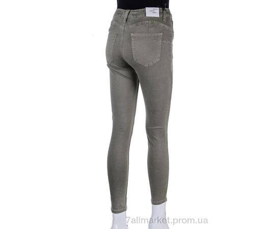 Джинси жіночі Весна/осінь S9042-11 army-green (6 шт. р.сітка25-30) "Мир" недорого оптом від прямого постачальника, зображення 2
