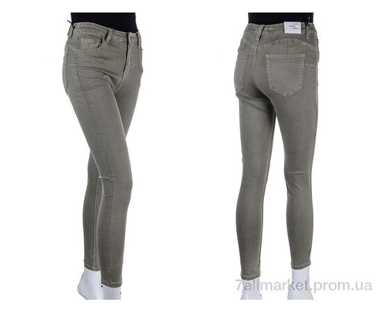 Джинси жіночі Весна/осінь S9042-11 army-green (6 шт. р.сітка25-30) "Мир" недорого оптом від прямого постачальника, зображення 3