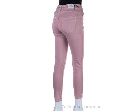 Джинси жіночі Весна/осінь S9042-3 pink (6 шт. р.сітка25-30) "Мир" недорого оптом від прямого постачальника, зображення 2