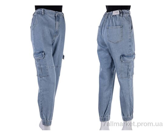 Джинси жіночі Весна/осінь S9094 blue (6 шт. р.сітка25-30) "Мир" недорого оптом від прямого постачальника, зображення 3
