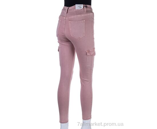 Джинси жіночі Весна/осінь S9079-3 pink (6 шт. р.сітка28-33) "Мир" недорого оптом від прямого постачальника, зображення 2