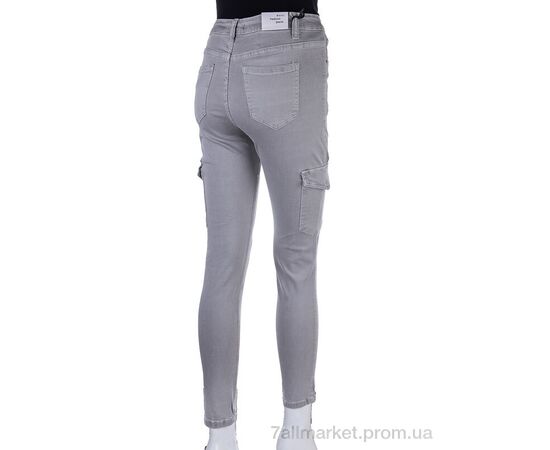 Джинси жіночі Весна/осінь S9079-8 grey (6 шт. р.сітка28-33) "Мир" недорого оптом від прямого постачальника, зображення 2