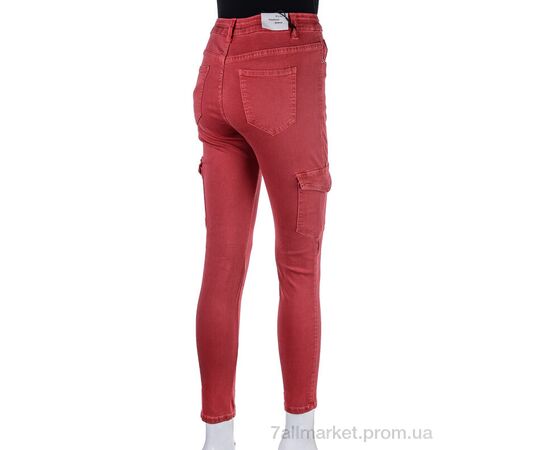 Джинси жіночі Весна/осінь S9079-9 red (6 шт. р.сітка28-33) "Мир" недорого оптом від прямого постачальника, зображення 2
