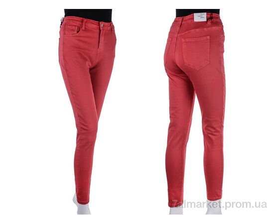 Джинси жіночі Весна/осінь S9044-9 red (6 шт. р.сітка28-33) "Мир" недорого оптом від прямого постачальника, зображення 3