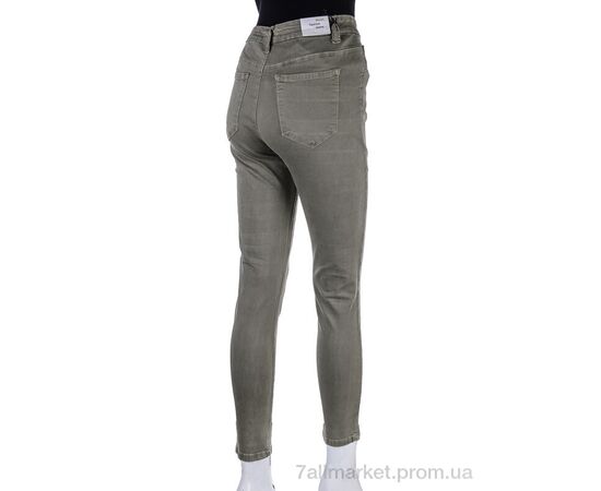 Джинси жіночі Весна/осінь S9044-11 army-green (6 шт. р.сітка28-33) "Мир" недорого оптом від прямого постачальника, зображення 2