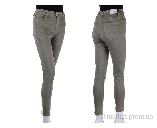 Джинси жіночі Весна/осінь S9044-11 army-green (6 шт. р.сітка28-33) "Мир" недорого оптом від прямого постачальника, зображення 3
