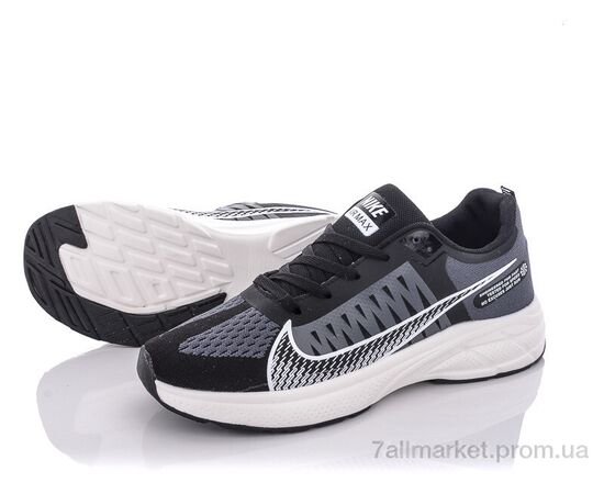 Кросівки чоловічі модні Весна/осінь MB05(H105) black-white (8 пар р.40-44) "Violeta" недорого оптом від прямого постачальника, зображення 2