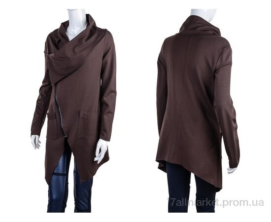 Кардиган жіночий Весна/осінь 1756 brown (4 шт. р.сітка34-40) "Vande Grouff" недорого оптом від прямого постачальника, зображення 3