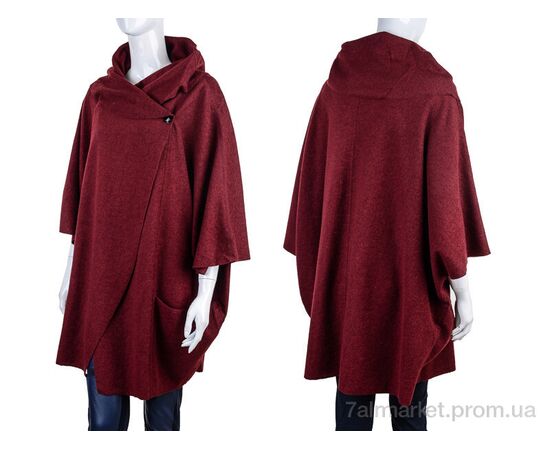 Кардиган жіночий Весна/осінь 761 bordo (1 шт. р.сіткаOne size) "Vande Grouff" недорого оптом від прямого постачальника, зображення 3