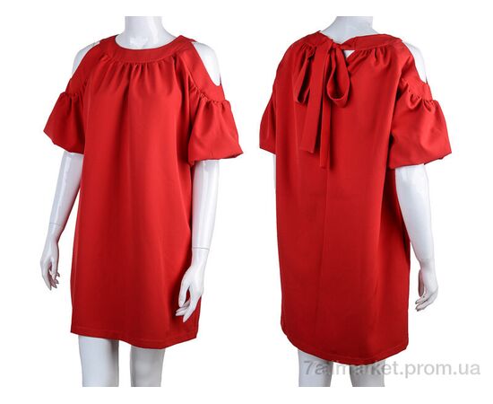 Плаття жіноче Літо 813 red (2 шт. р.сітка34-36) "Vande Grouff" недорого оптом від прямого постачальника, зображення 3