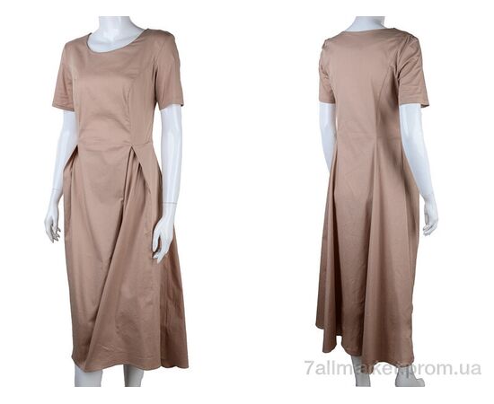 Плаття жіноче Літо 61622 beige (4 шт. р.сітка36-42) "Vande Grouff" недорого оптом від прямого постачальника, зображення 3