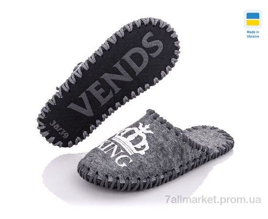 Фотография Тапки детские домашние Весна/осень 226W сірий (9 пар р.36-41) "Active" недорого оптом от прямого поставщика, изображение 2