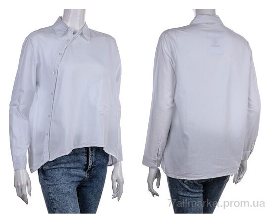 Сорочка жіноча Весна/осінь 1959 white (4 шт. р.сіткаS-XL) "Vande Grouff" недорого оптом від прямого постачальника, зображення 3