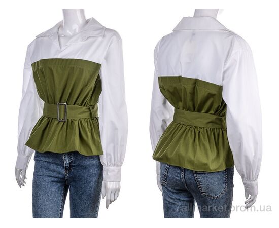Сорочка жіноча Весна/осінь 202260 khaki (2 шт. р.сітка36-38) "Vande Grouff" недорого оптом від прямого постачальника, зображення 3