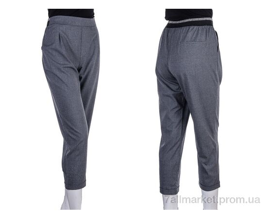 Жіночі брюки Весна/осінь 1002 grey (2 шт. р.сітка38-42) "Vande Grouff" недорого оптом від прямого постачальника, зображення 3