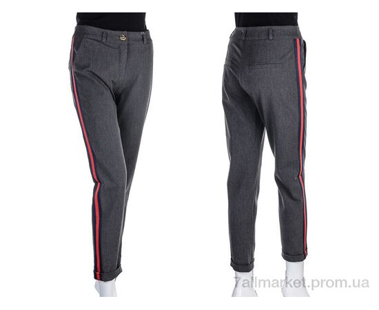 Жіночі брюки Весна/осінь 1004 grey (5 шт. р.сітка34-42) "Vande Grouff" недорого оптом від прямого постачальника, зображення 3