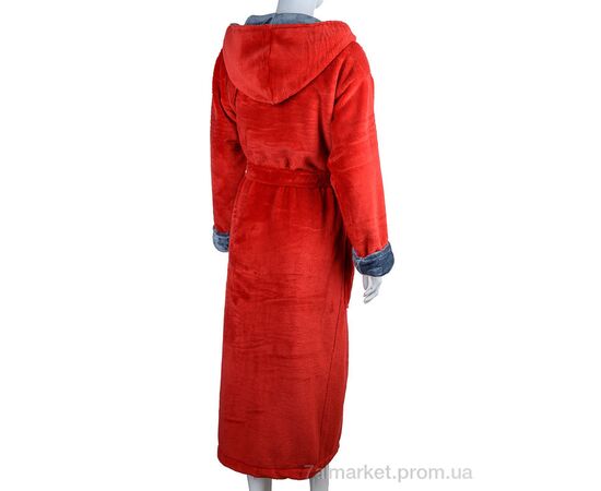 Халат жіночий Весна/осінь 100011 red (4 шт. р.сіткаS-XL) "Ledi-Sharm" недорого оптом від прямого постачальника, зображення 2