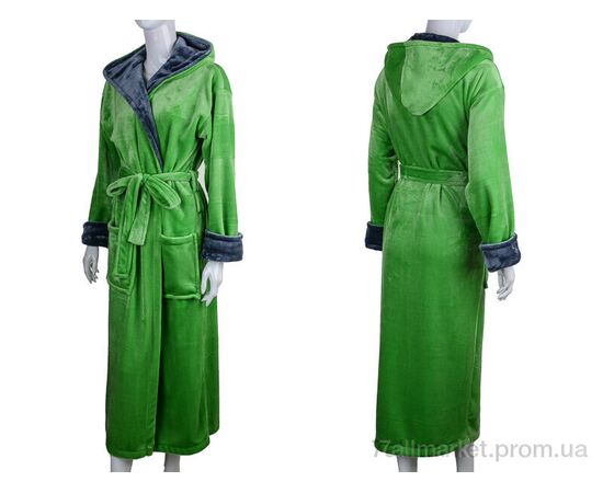 Халат жіночий Весна/осінь 100011 l.green (4 шт. р.сіткаS-XL) "Ledi-Sharm" недорого оптом від прямого постачальника, зображення 3