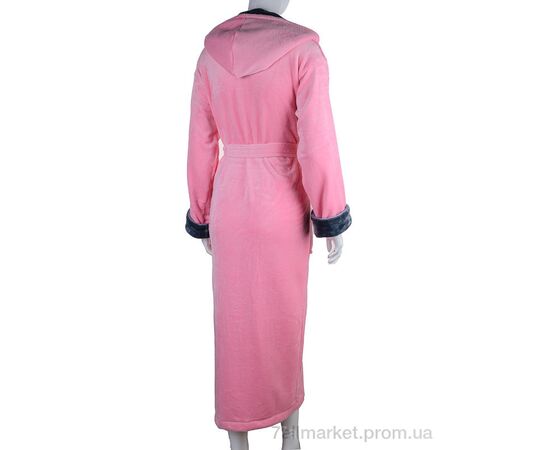 Халат жіночий Весна/осінь 100011 l.pink (4 шт. р.сіткаS-XL) "Ledi-Sharm" недорого оптом від прямого постачальника, зображення 2