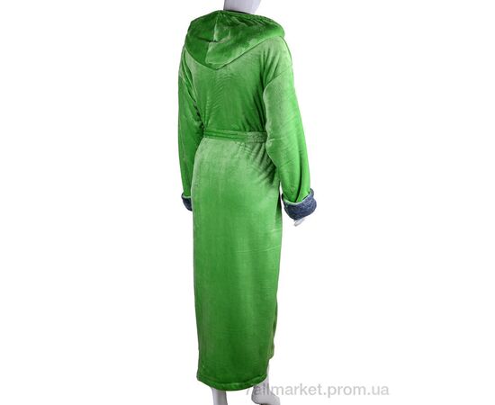 Халат жіночий Весна/осінь 100009 l.green (4 шт. р.сітка2XL-5XL) "Ledi-Sharm" недорого оптом від прямого постачальника, зображення 2