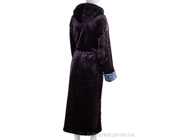 Халат жіночий Весна/осінь 100009 violet (4 шт. р.сітка2XL-5XL) "Ledi-Sharm" недорого оптом від прямого постачальника, зображення 2